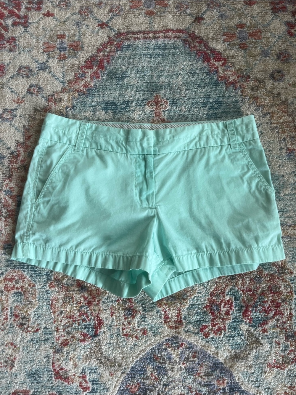 J. Crew Mint Green Chino shorts size 6